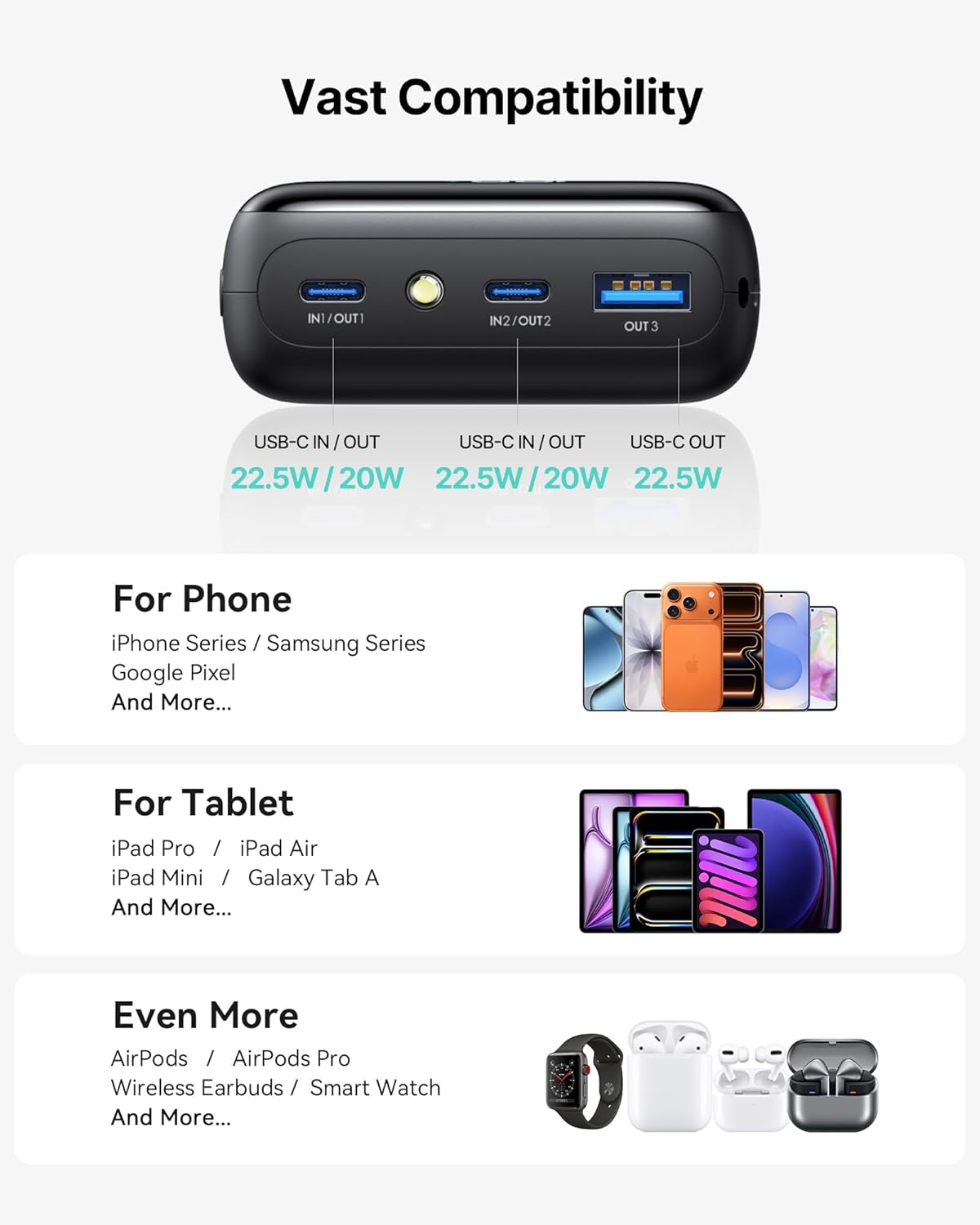 Thumbnail 6 de INIU Ultra Small 20000mAh Power Bank (22.5W PD) with USB-C in/out