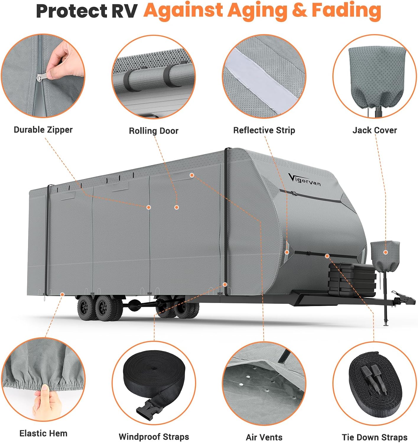 Detalle 2 de VIGORVAN RV cover, 27–30 ft