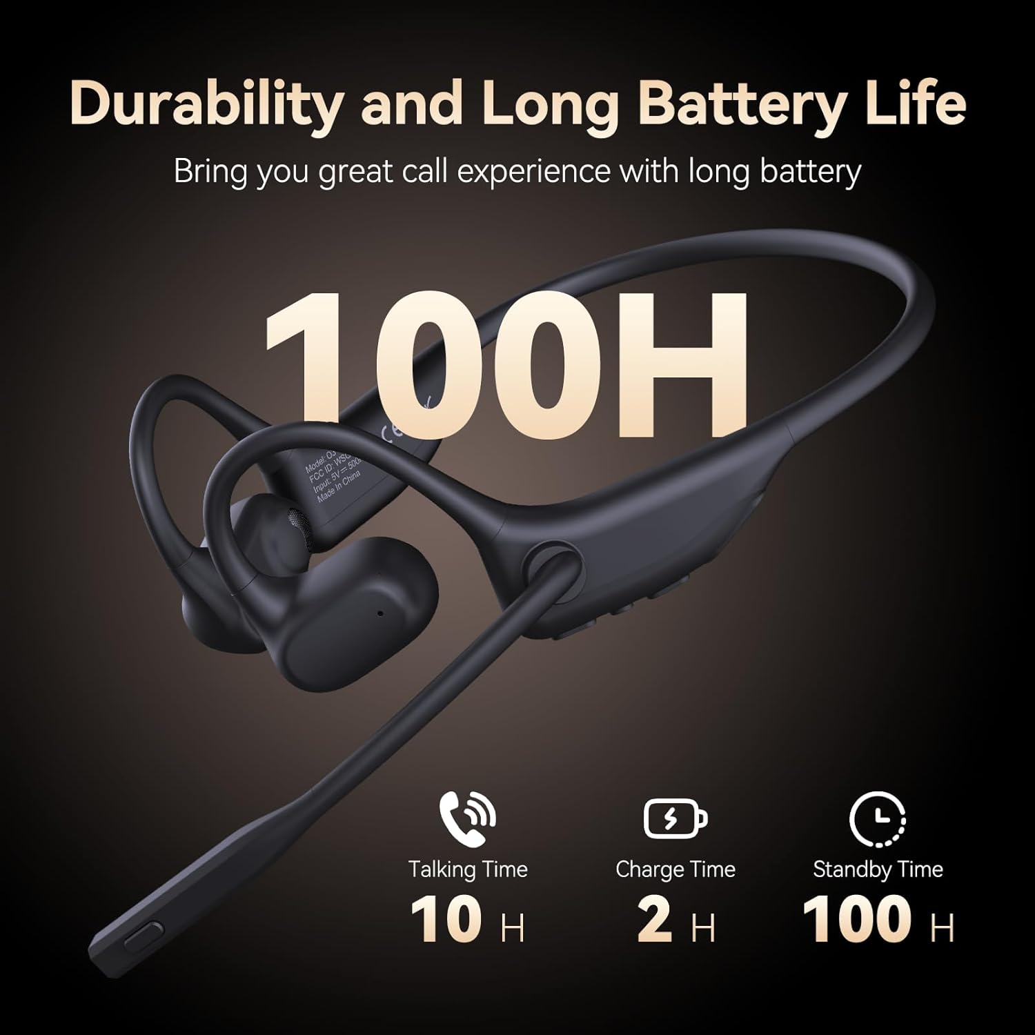 Thumbnail 5 de CXK Open Ear Headphones with Mic Wireless