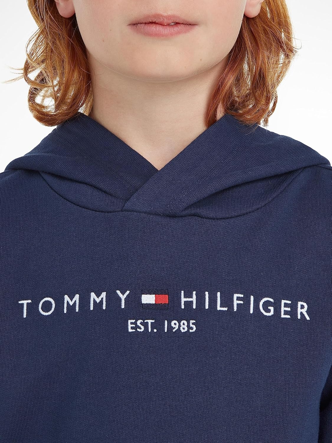 Detalle de Felpa con cappuccio Tommy Hilfiger Essential Hoodie Bambini Unisex – stile classico e comfort