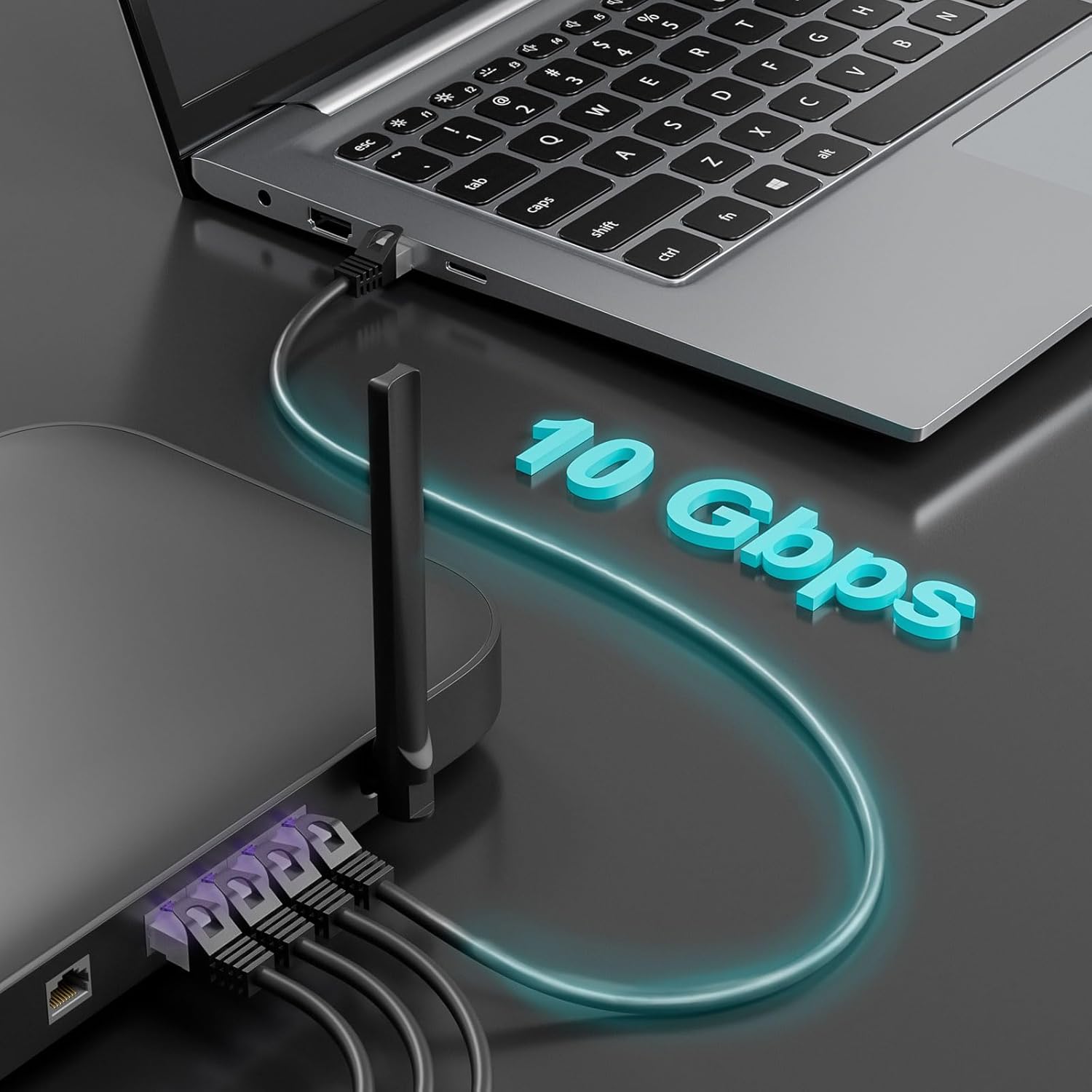 Thumbnail 3 de FGB FGB 10 Gbps Patchkabel 3 m x10 RJ45 CAT 7 (S/FTP, PIMF) schwarz – 10er-Set