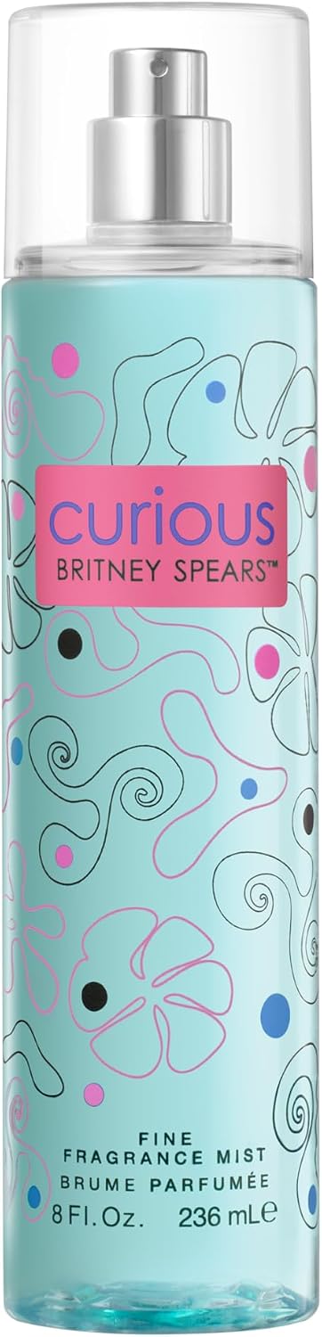 Detalle de Britney Spears Curious Fine Fragrance Mist, bloemige bodymist van 236 ml