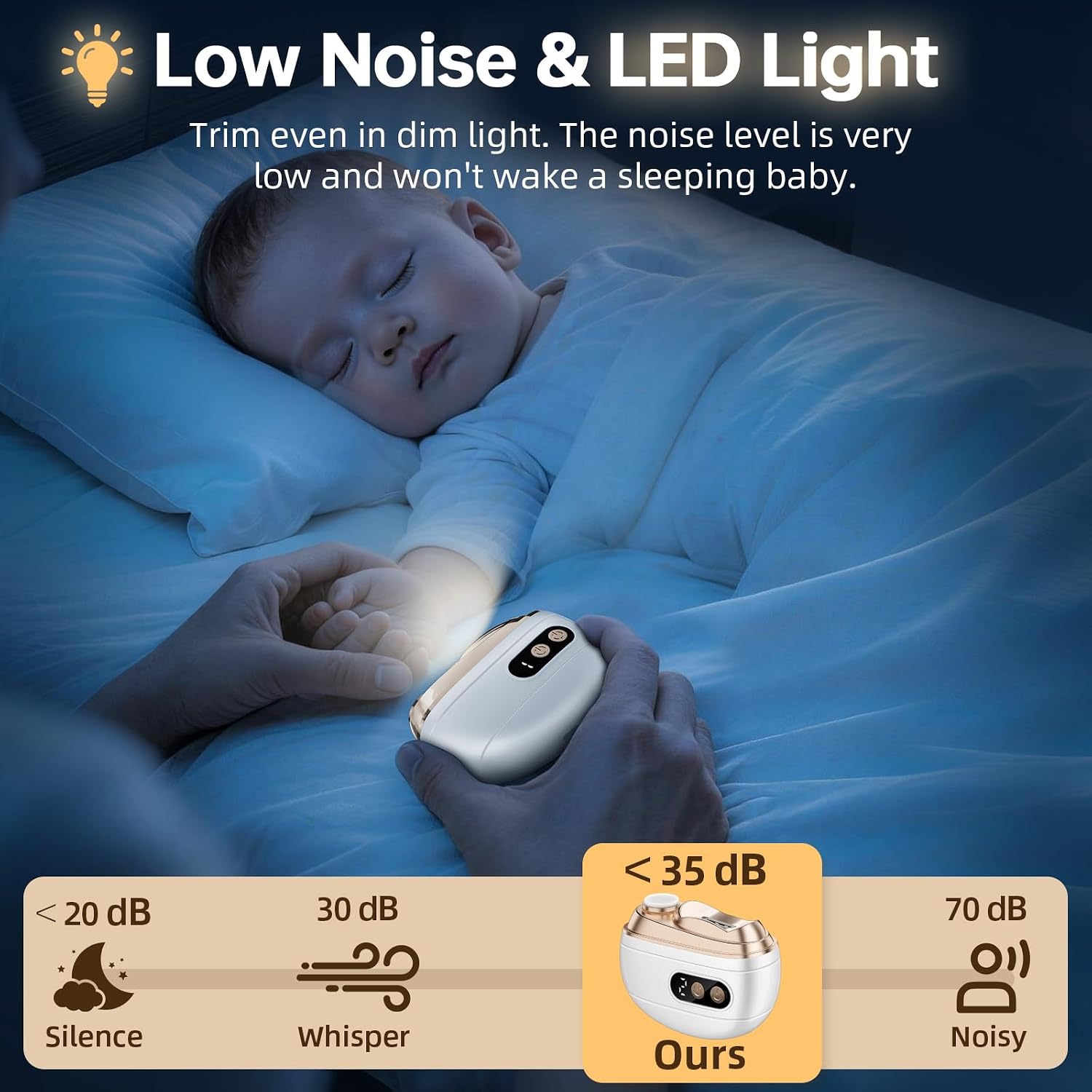 Detalle 2 de Electric Nail Clipper with LED Light