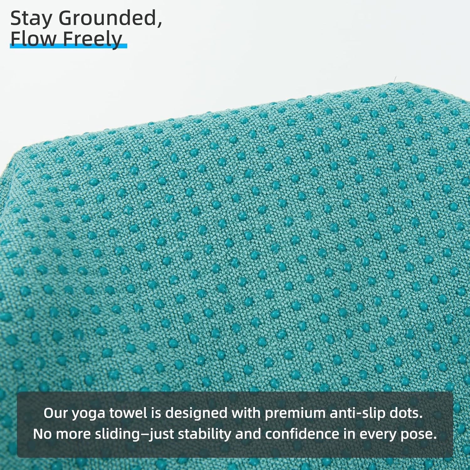 Detalle 2 de YESLIFE Non-Slip Hot Yoga Towel 72" x 24"