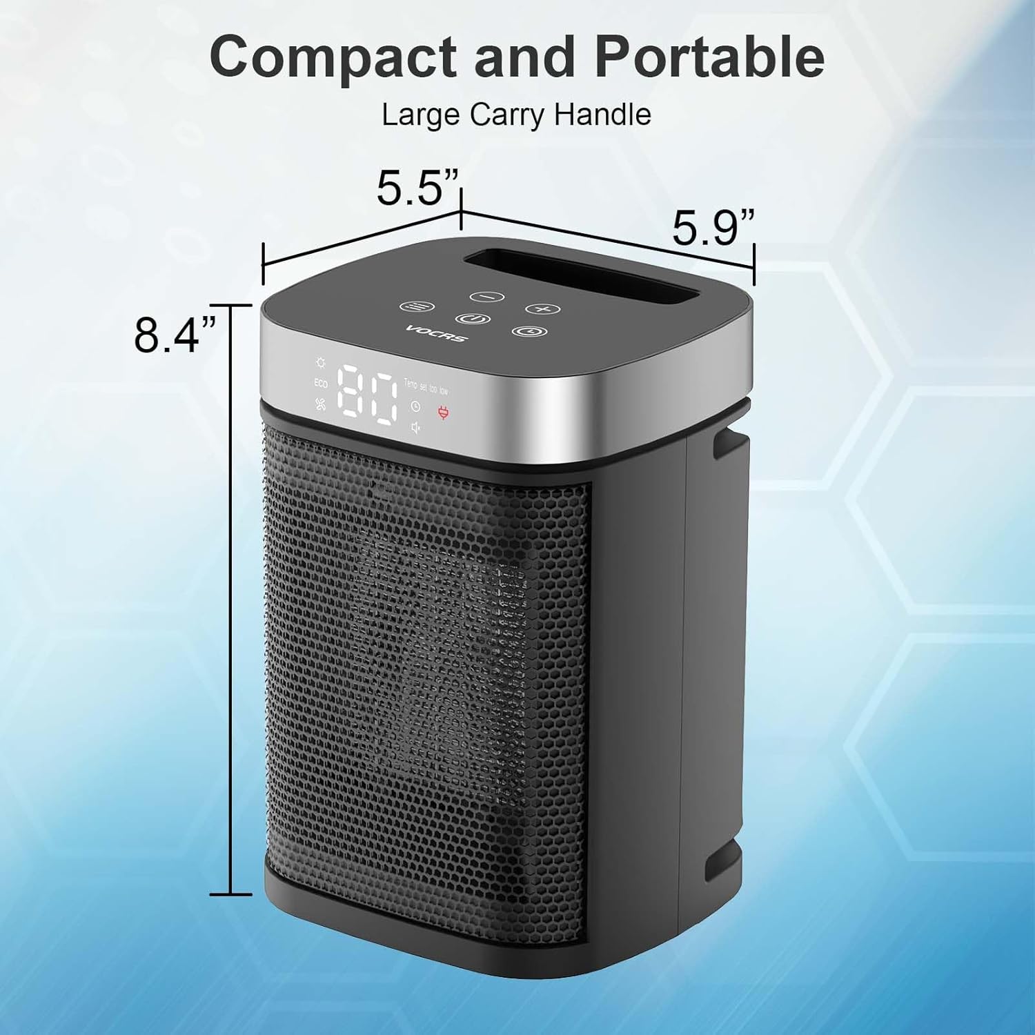 Thumbnail 6 de VOCRS 1500W PTC Heater for Bedroom