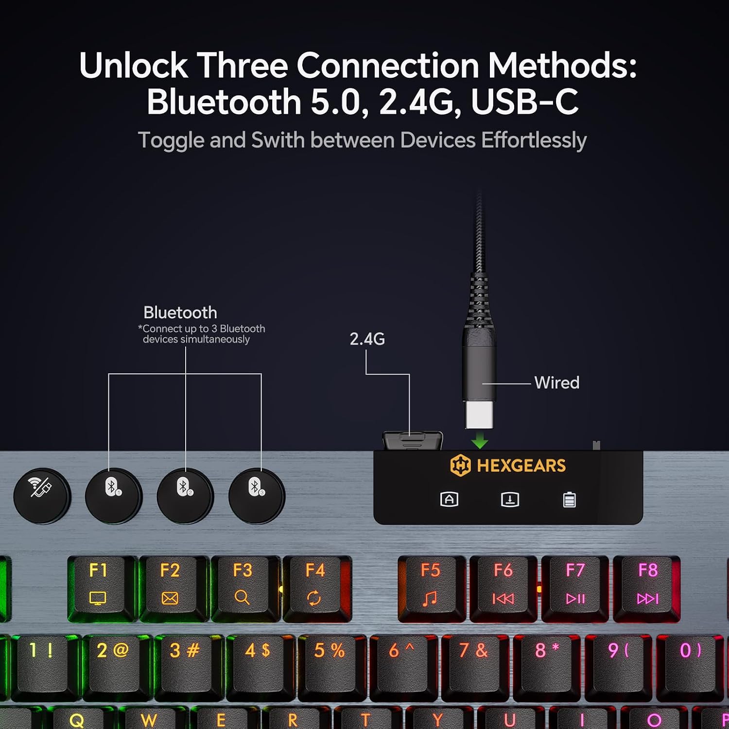 Detalle de Hexgears Low-Profile Mechanical Keyboard A3