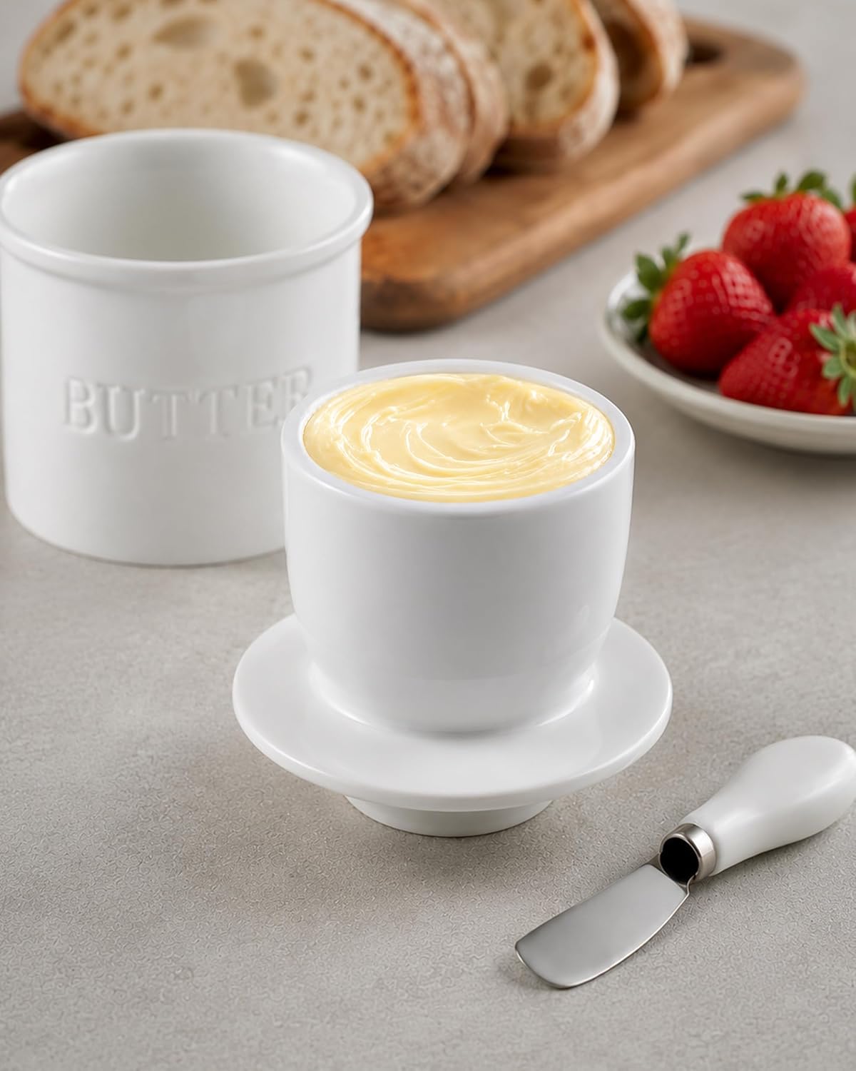 Thumbnail 2 de Zulay Bell Shaped Butter Crock with Lid