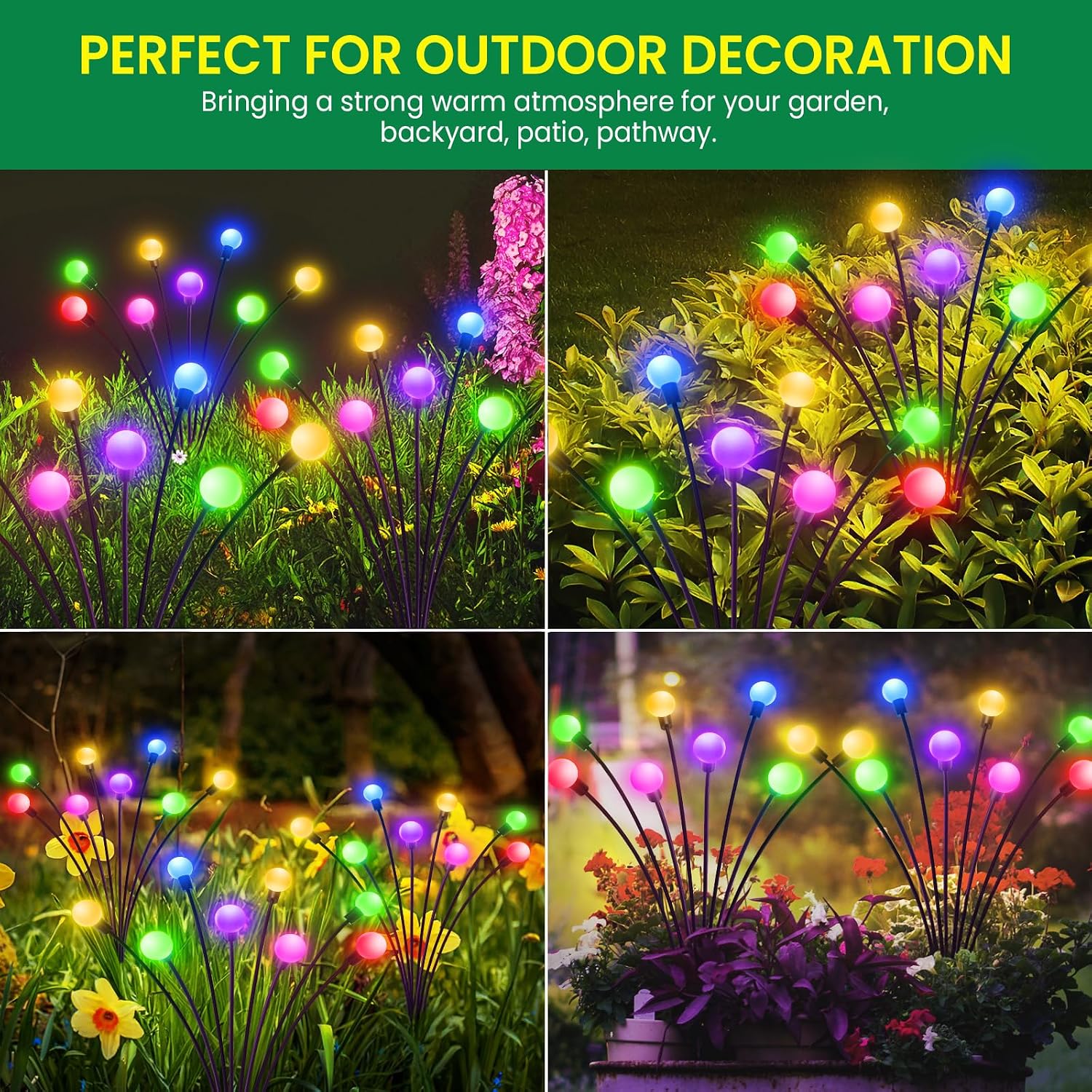 Thumbnail 6 de GEARLITE Firefly Solarlampen 4er Set 32 LEDs