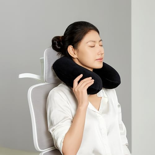 Thumbnail 4 de Amazon Basics Semicircular Almohada para cuello de espuma viscoelástica (negro)