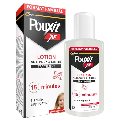 Detalle de Pouxit XF Lotion Anti-Poux et Lentes – Traitement en 15 minutes, dès 6 mois, 200 ml