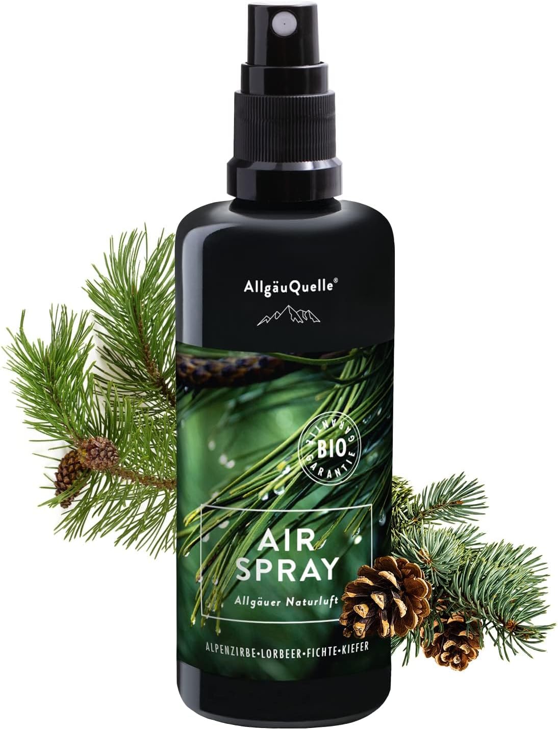 Thumbnail 6 de AllgäuQuelle BIO-Airspray „Allgäuer Erfrischung“ (Lemongrass, Orange, Bergamotte) – 100 ml