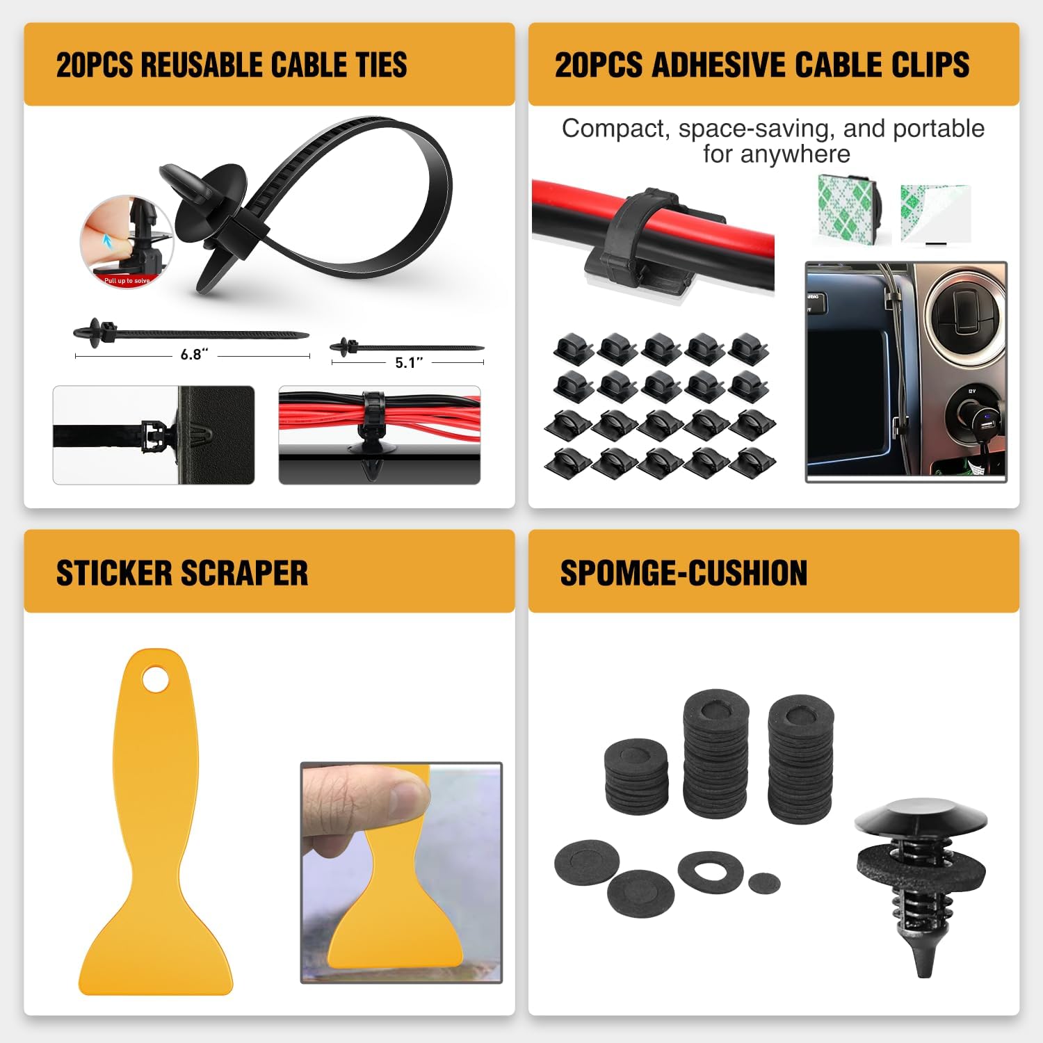 Thumbnail 6 de GOOACC 238Pcs trim removal kit tools
