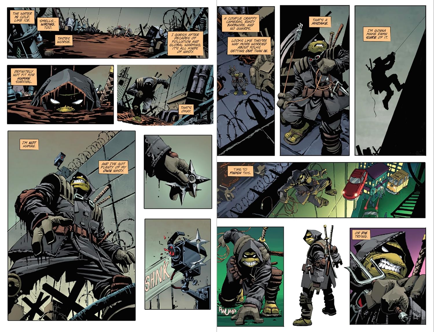 Detalle de TMNT THE LAST RONIN HC – hardcover graphic novel van 224 pagina's