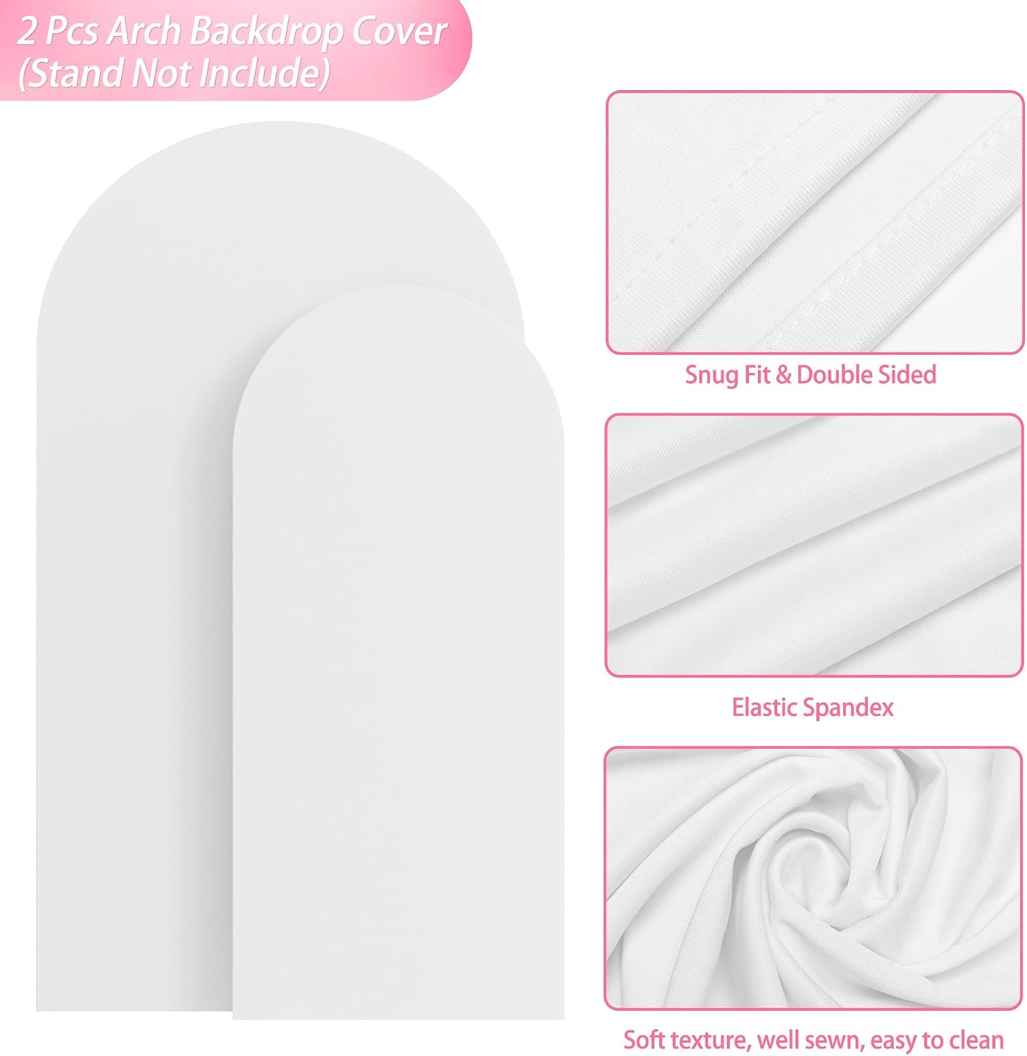 Thumbnail 2 de Wokceer Wedding Arch Backdrop Cover 7.2FT