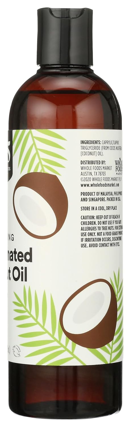 Detalle de 365 by Whole Foods Market Moisturizing Fractionated Coconut Oil (16 Fl Oz) for Skin & Hair