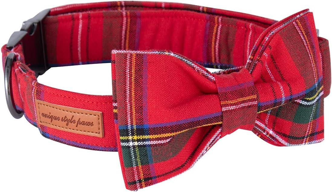 Thumbnail 2 de Unique style paws Hundehalsband mit Fliege – verstellbar für Klein bis Groß (XS Maße: 20,32–30,48 cm)