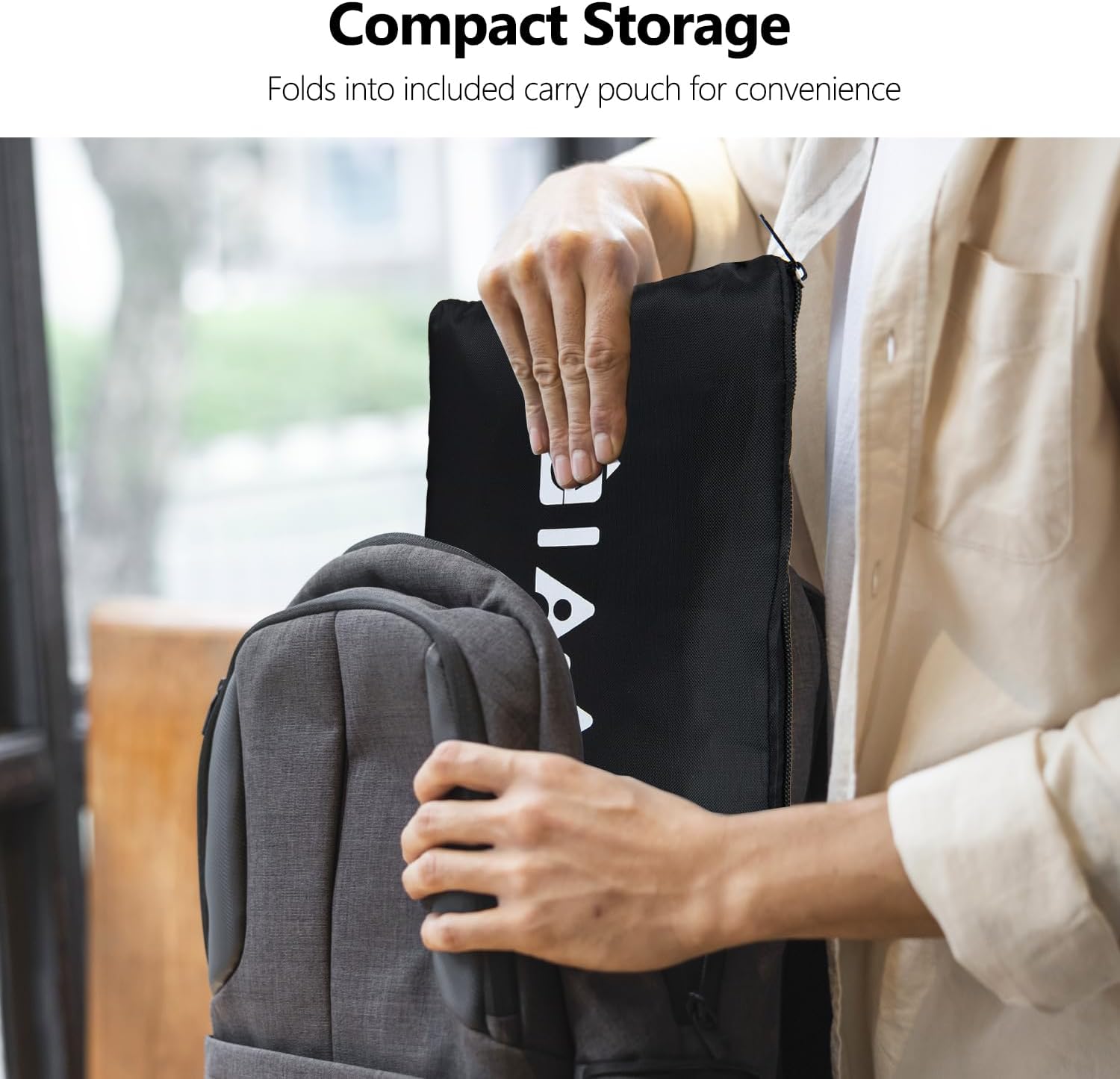 Detalle 1 de elaia CS7501 Waterproof Car Seat Travel Bag, Foldable with Green Straps