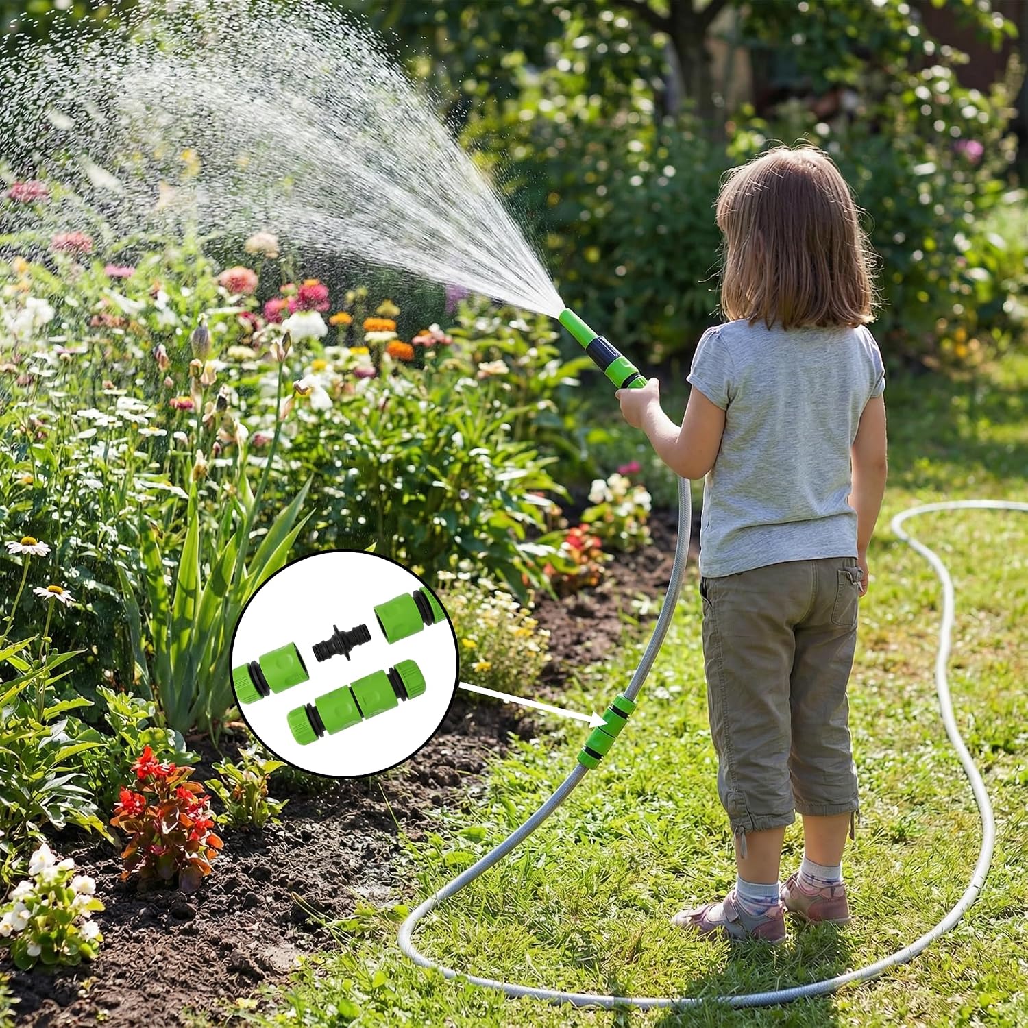 Thumbnail 1 de Garden Hose Connector Set 24 Pack with 1 Nozzle, 5 Hose End Connectors, Waterstop and Tap Adaptors