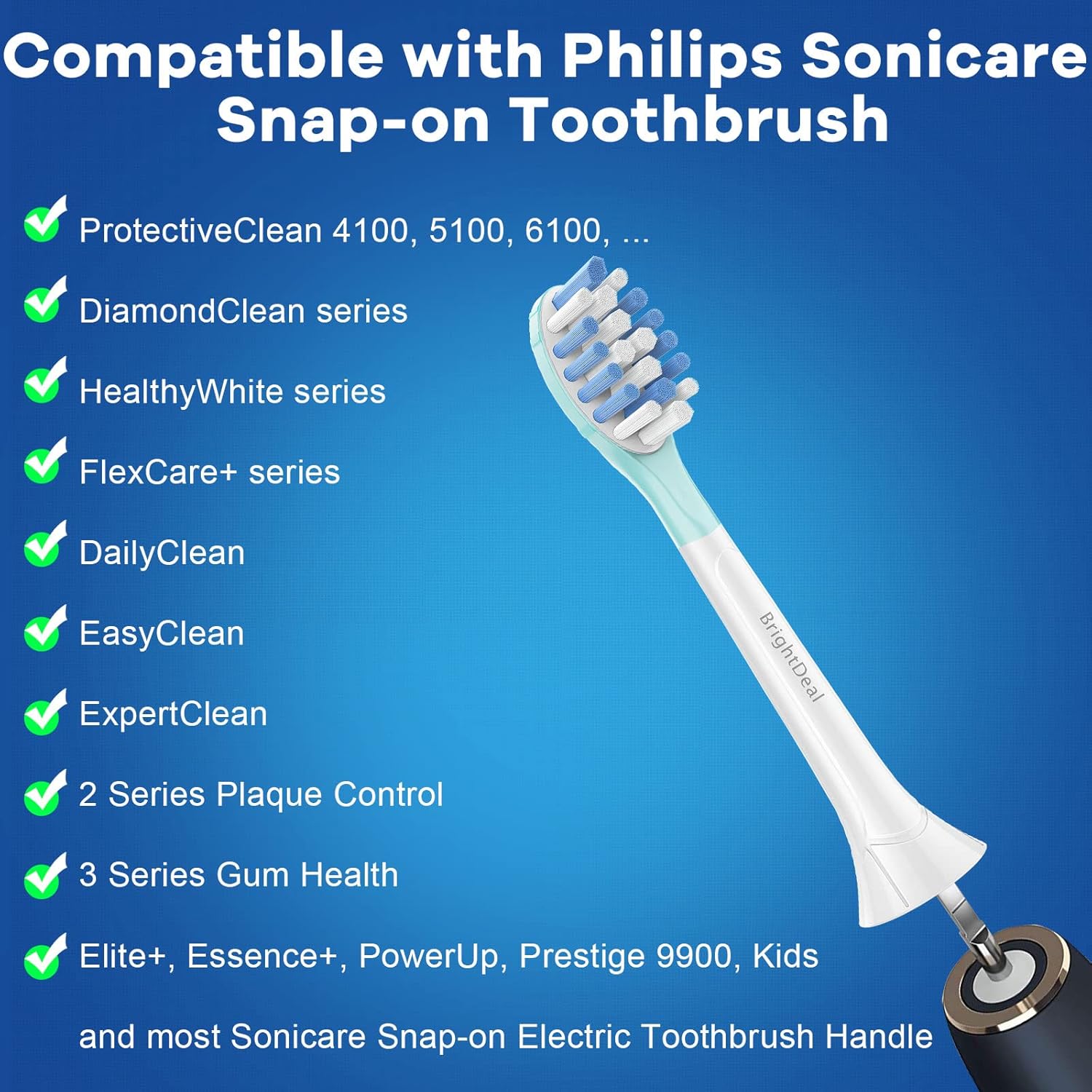 Detalle 2 de Philips Sonicare C3 Replacement Brush Heads, 6 Pack 🪥