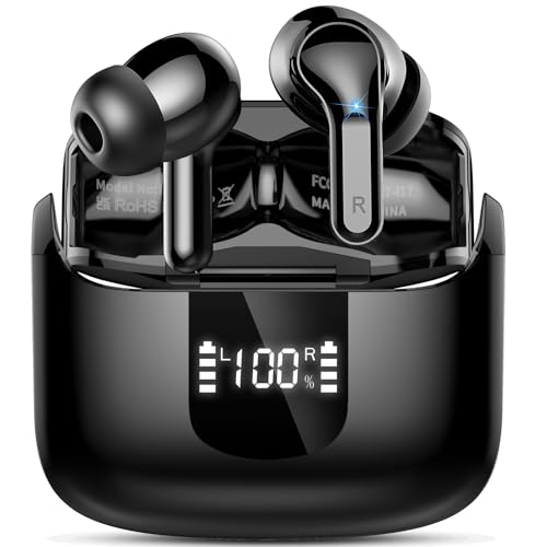 Detalle de Ordtop Wireless Earbuds 6D-Stereo Bluetooth 5.4 In-Ear, 50+ Hours Playtime