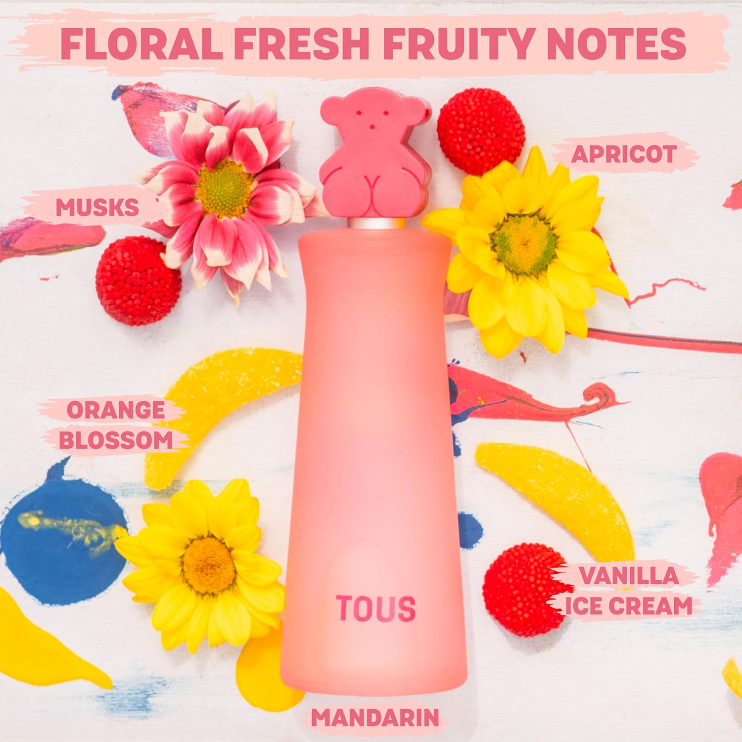 Detalle de Parfum pour enfant Tous Kids Girl (100 ml) – Eau de toilette florale et fruitée