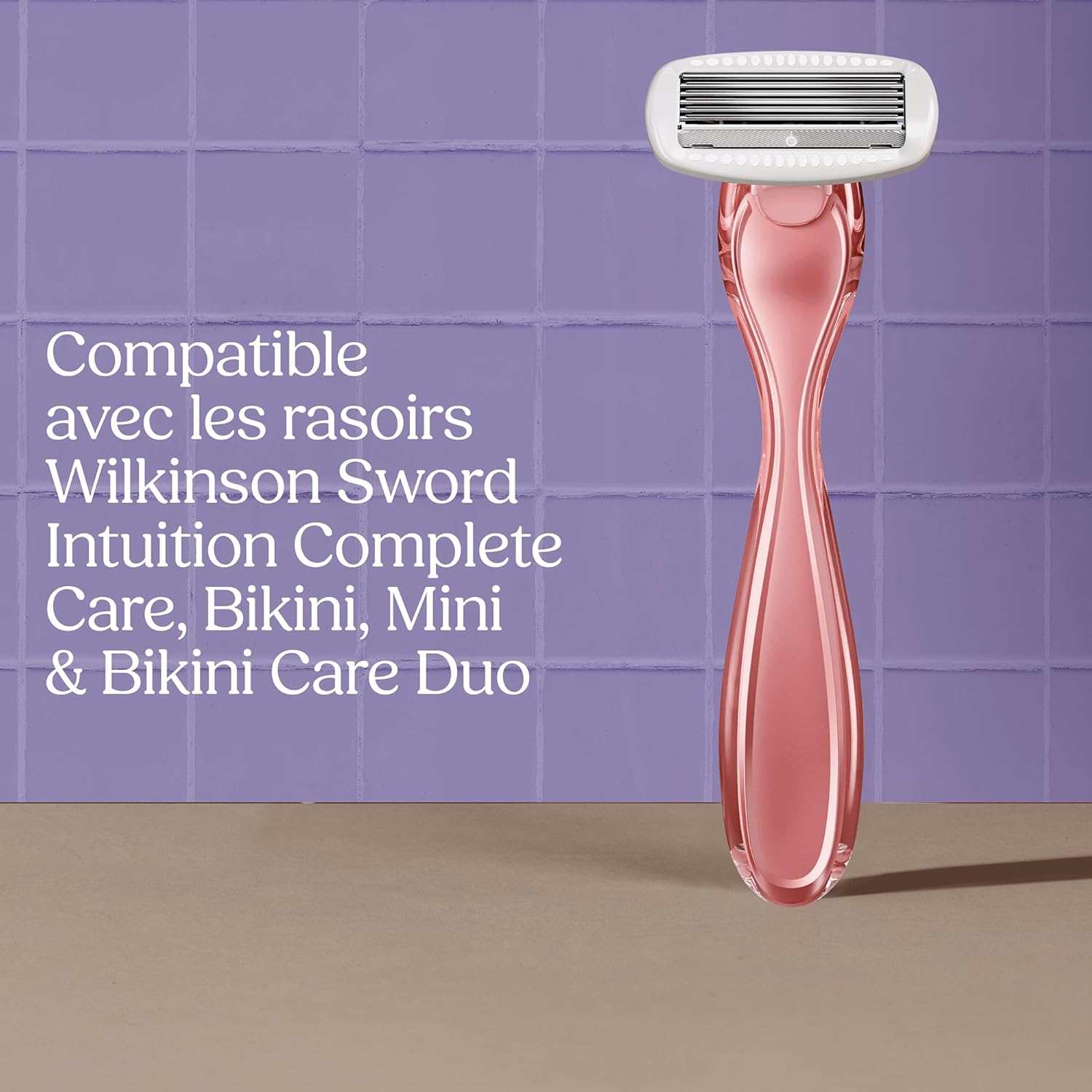 Detalle de Wilkinson Sword Intuition Complete Care — rasoir féminin avec sérum Hydra-Boost et 6 recharges