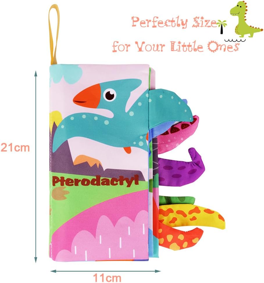 Thumbnail 1 de Livre sensoriel en tissu 0-3 mois dinosaure