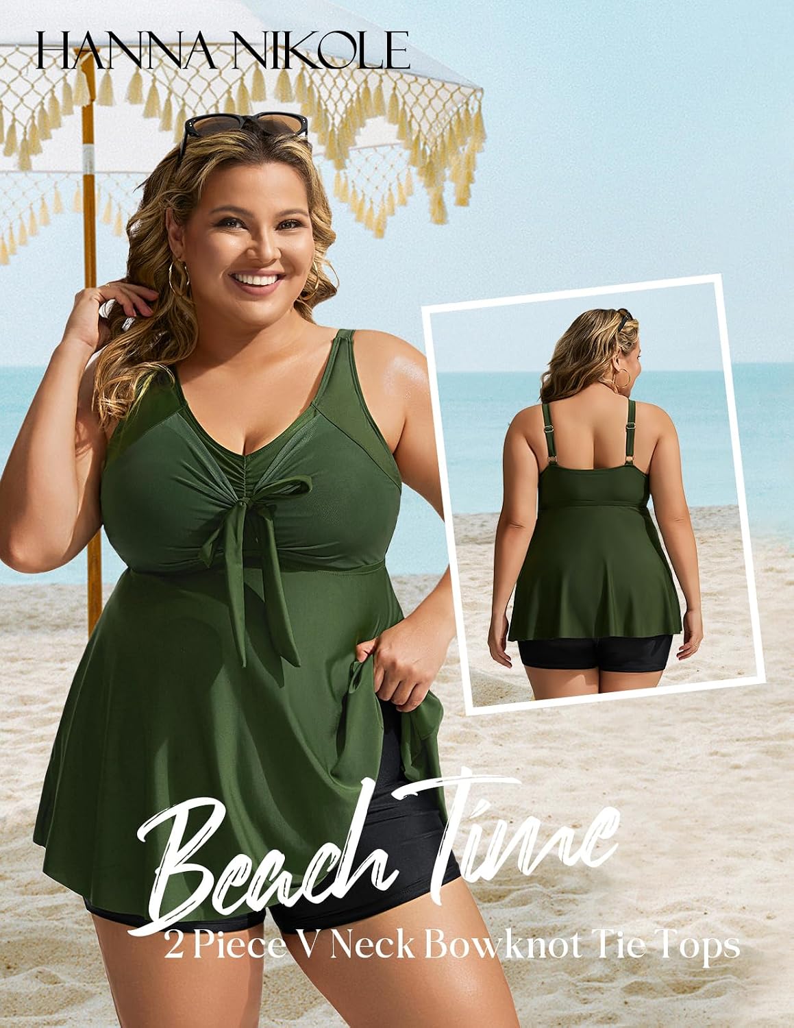 Detalle de Tankini-Set für Damen mit Push Up