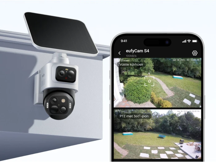 Thumbnail 18 de eufyCam S4 4er-Pack + HomeBase 3 – Solarüberwachung für Garten und Vorgarten