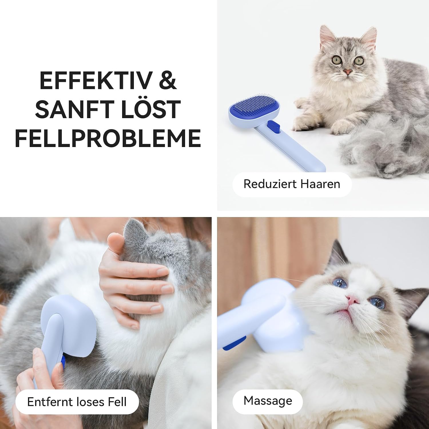 Thumbnail 4 de aumuca Katzenbürste für Fellpflege 🐾