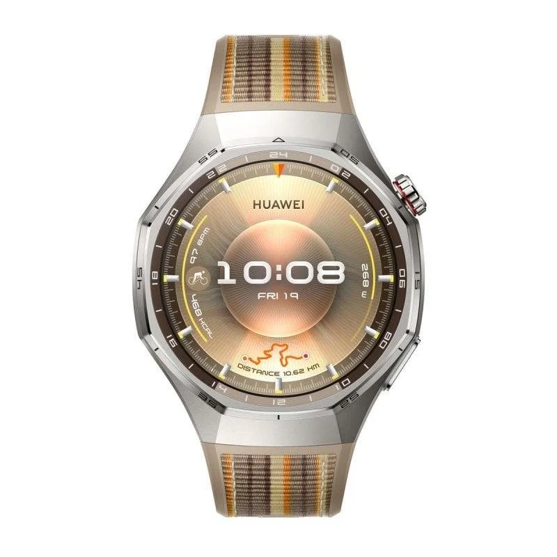 Detalle 1 de Huawei Watch GT6 Pro Bluetooth GPS NFC 46 mm AMOLED de titanio (marrón)