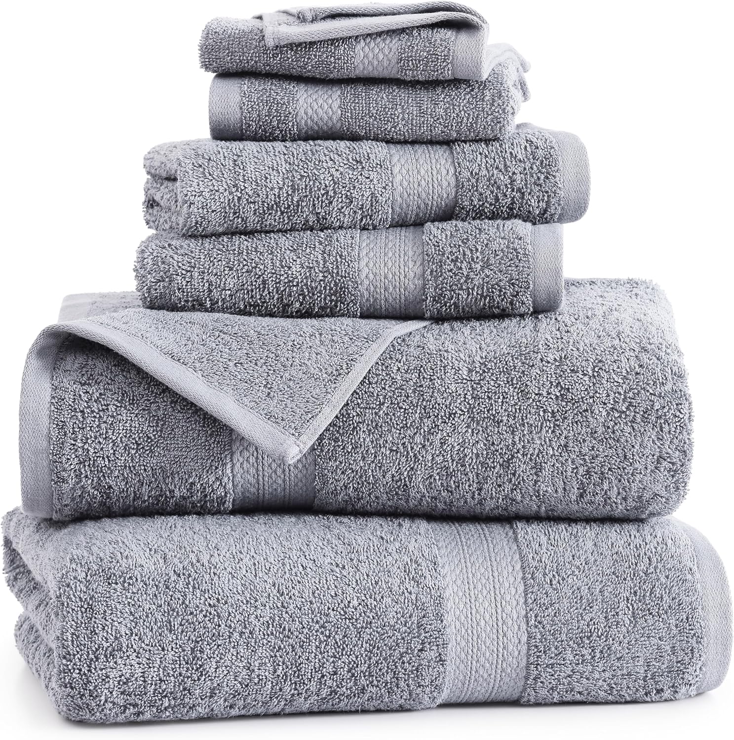 Detalle de Lane Linen Mercerized Cotton 6-Piece Towels