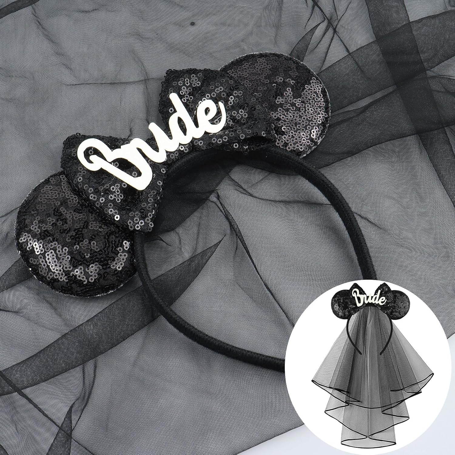 Detalle de LIHELEI Mouse Ear Headband 9 x 7 Inches