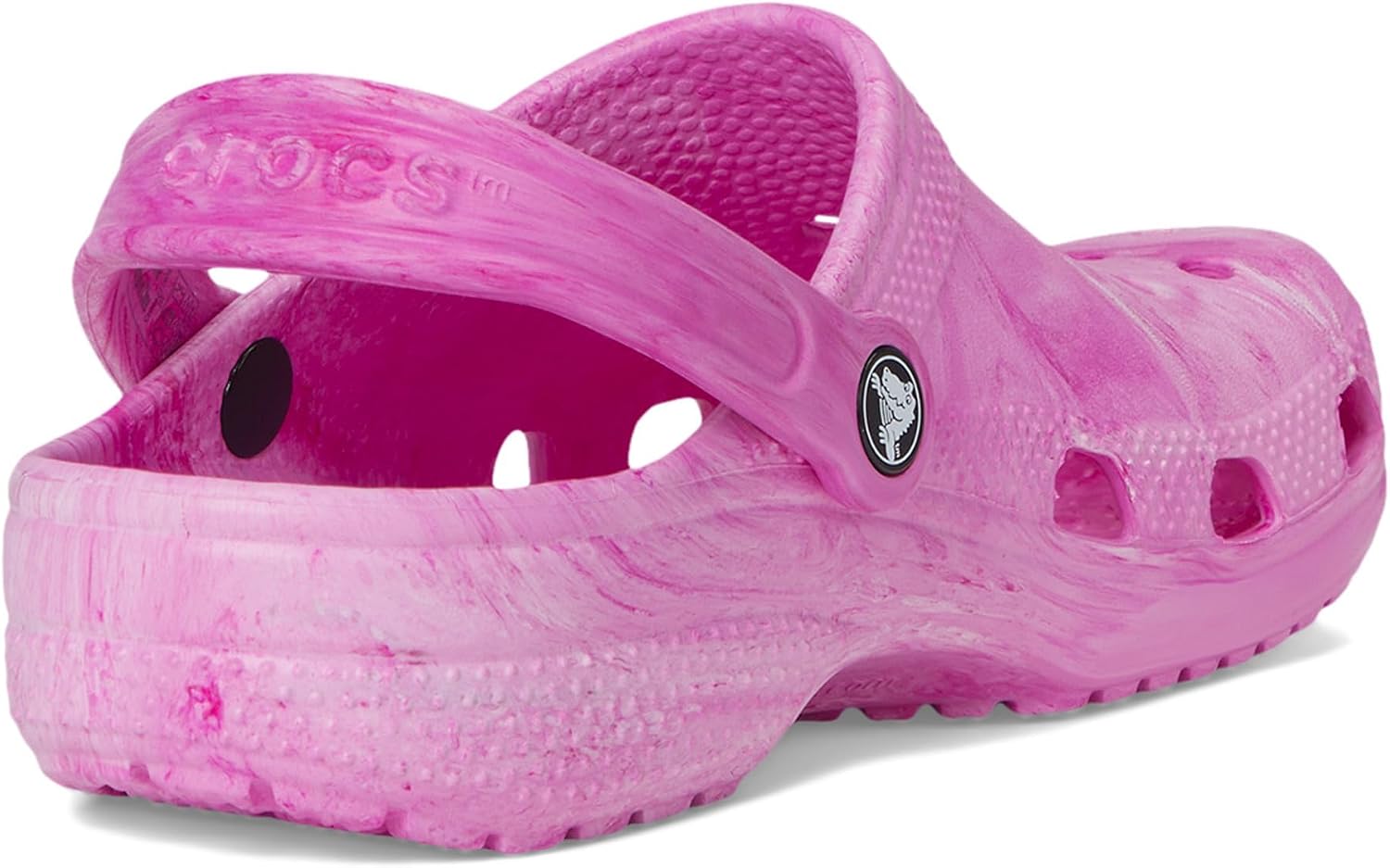 Thumbnail 4 de Crocs Unisexe Enfant Classic Watercolor Marbled Clog K – sabots rose jaspé