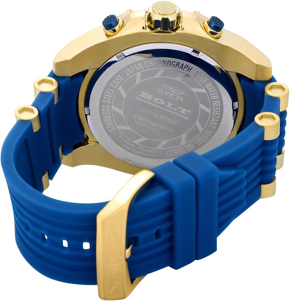 Thumbnail 2 de Invicta Bolt Homme 52mm – Montre quartz en acier inoxydable, cadran bleu