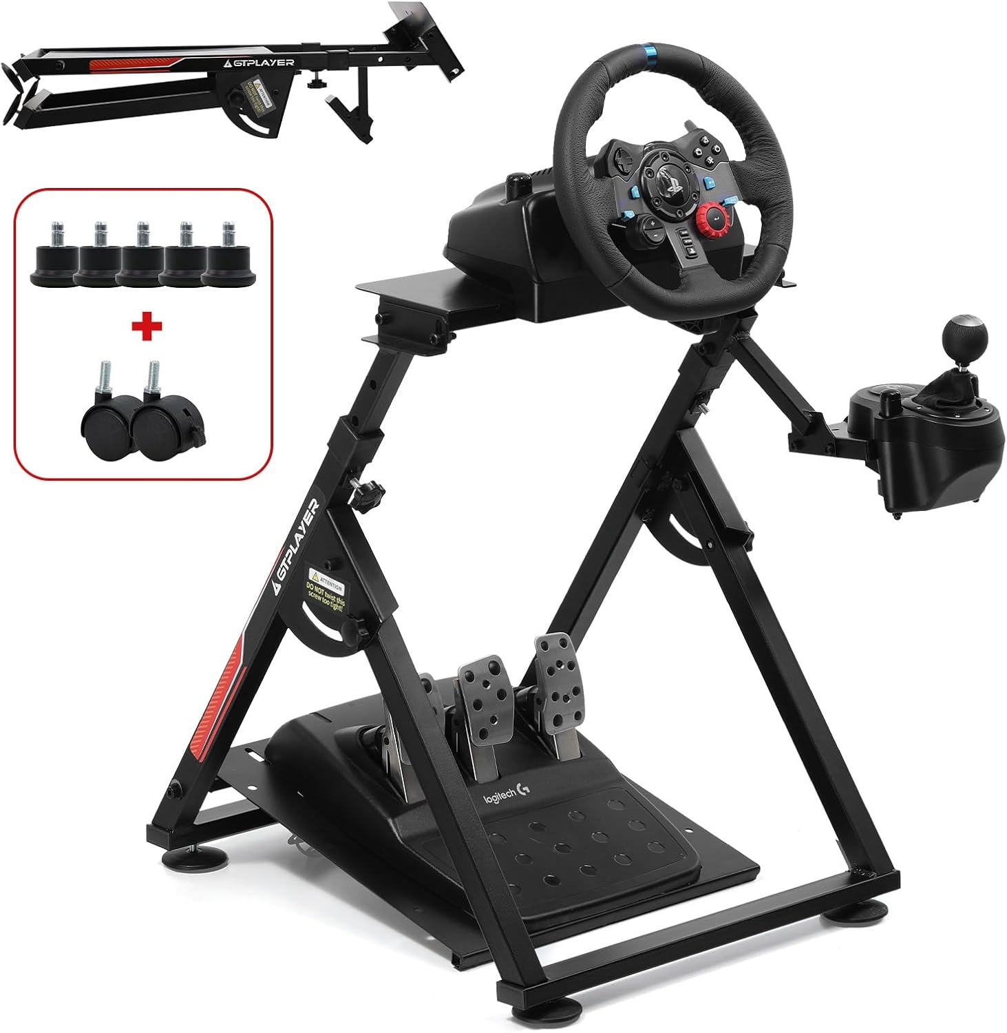 Detalle de GTPLAYER Supporto per volante per G923/G29/G920…: stabilità, adattabilità e praticità