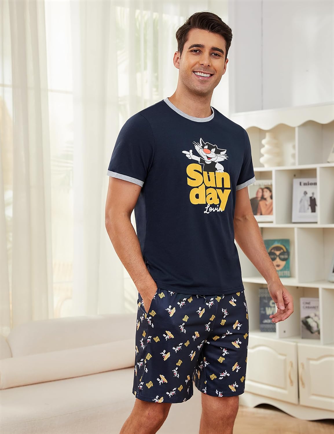 Thumbnail 2 de Demegimi Pyjama Court Homme Été en coton 95%