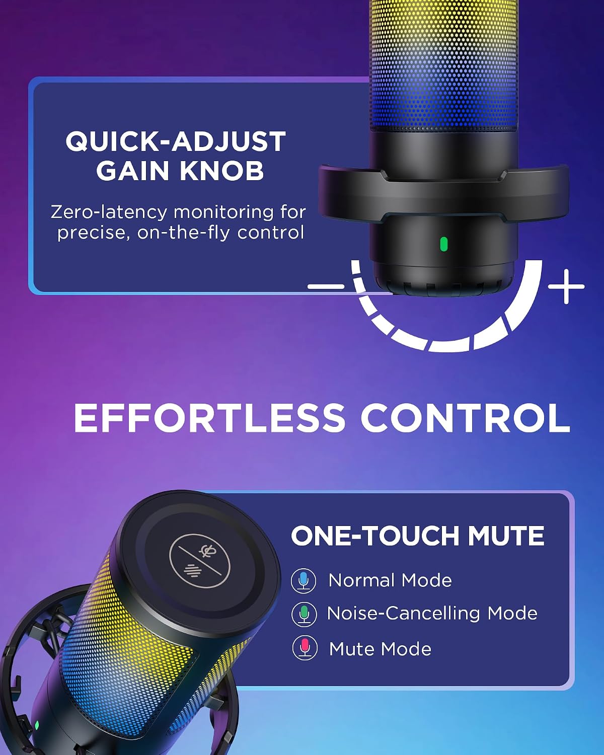 Thumbnail 5 de InnoGear Gaming USB Microphone for Streaming