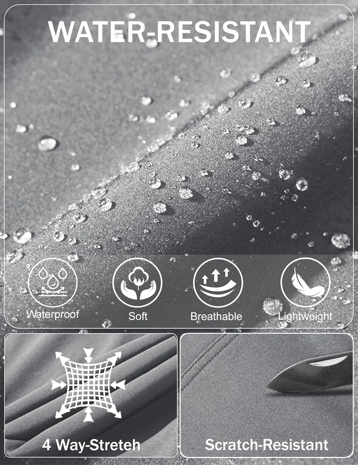 Thumbnail 3 de TACVASEN Men's Waterproof Trousers