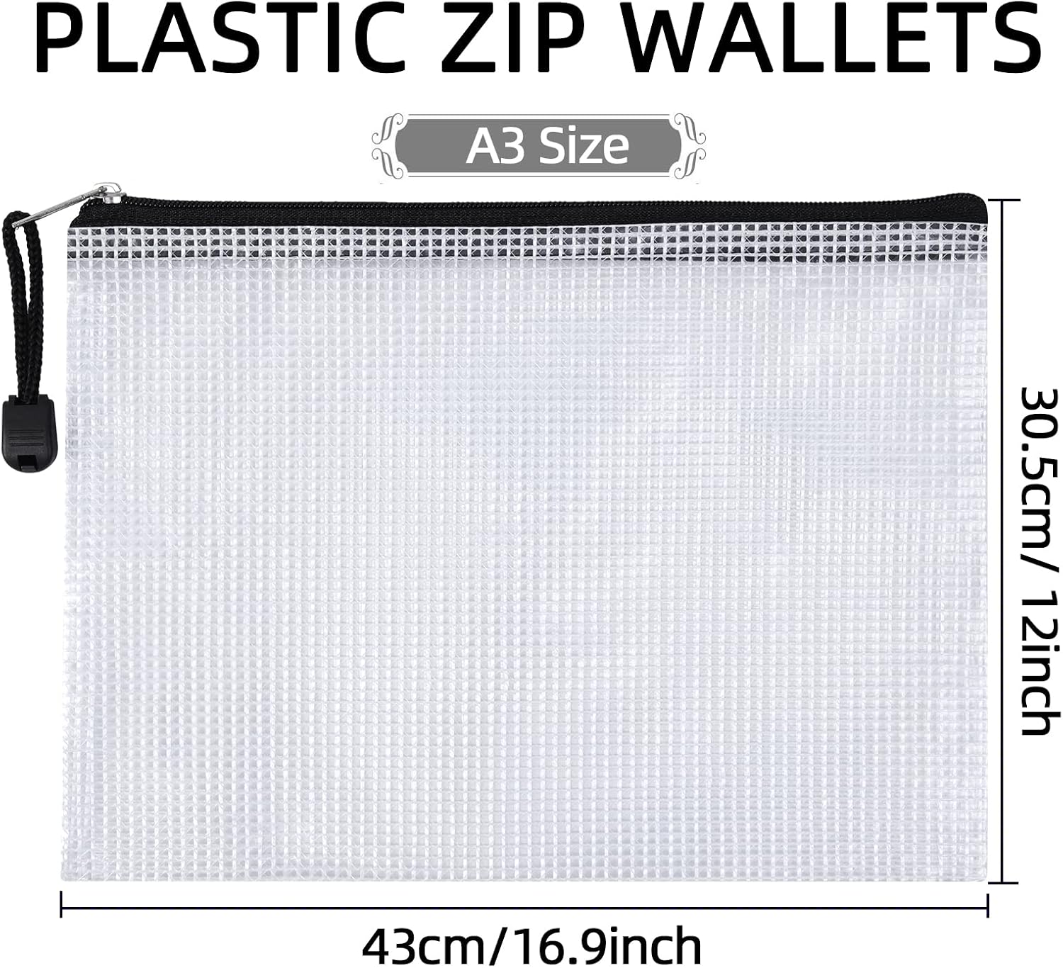 Detalle de A3 zip document wallet, 43 x 31 cm