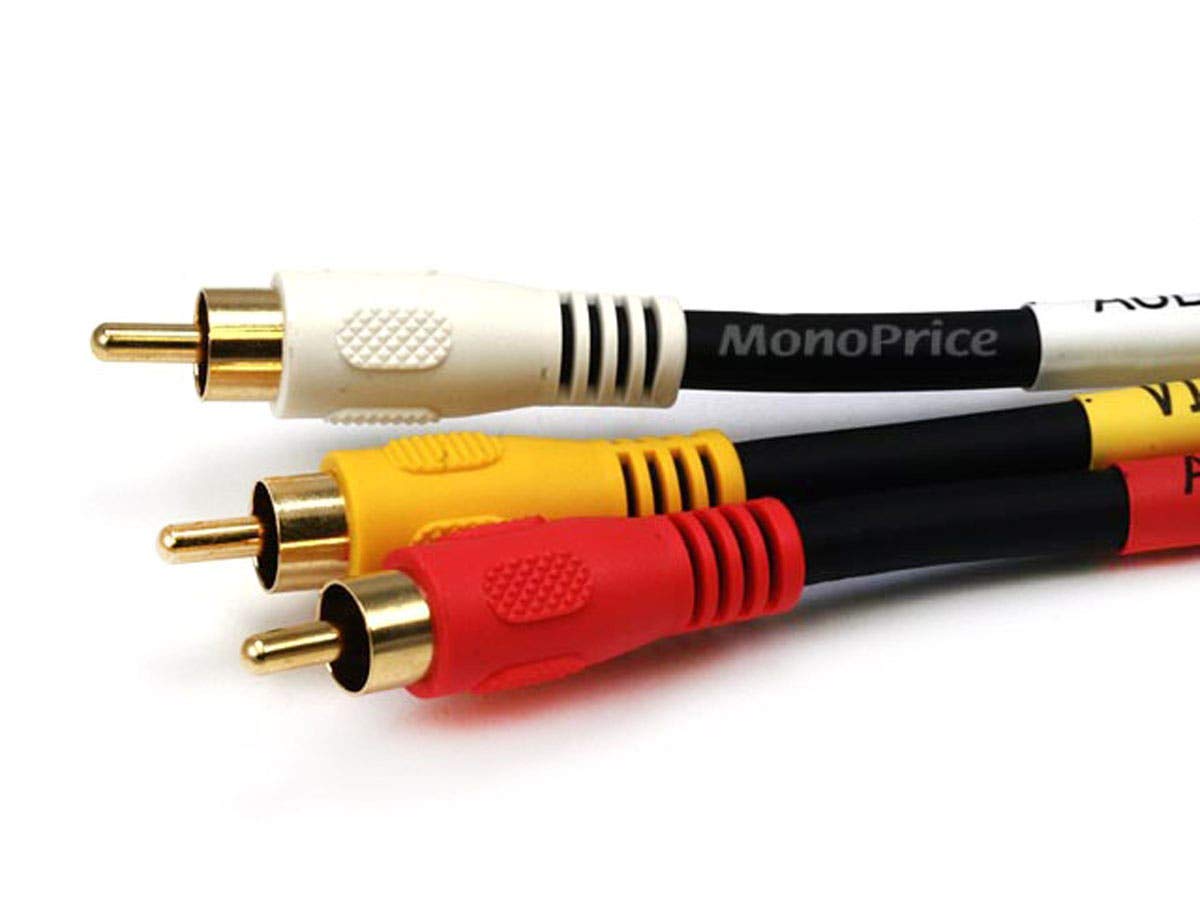 Thumbnail 1 de Monoprice 100126 25ft Triple RCA Dubbing Cable