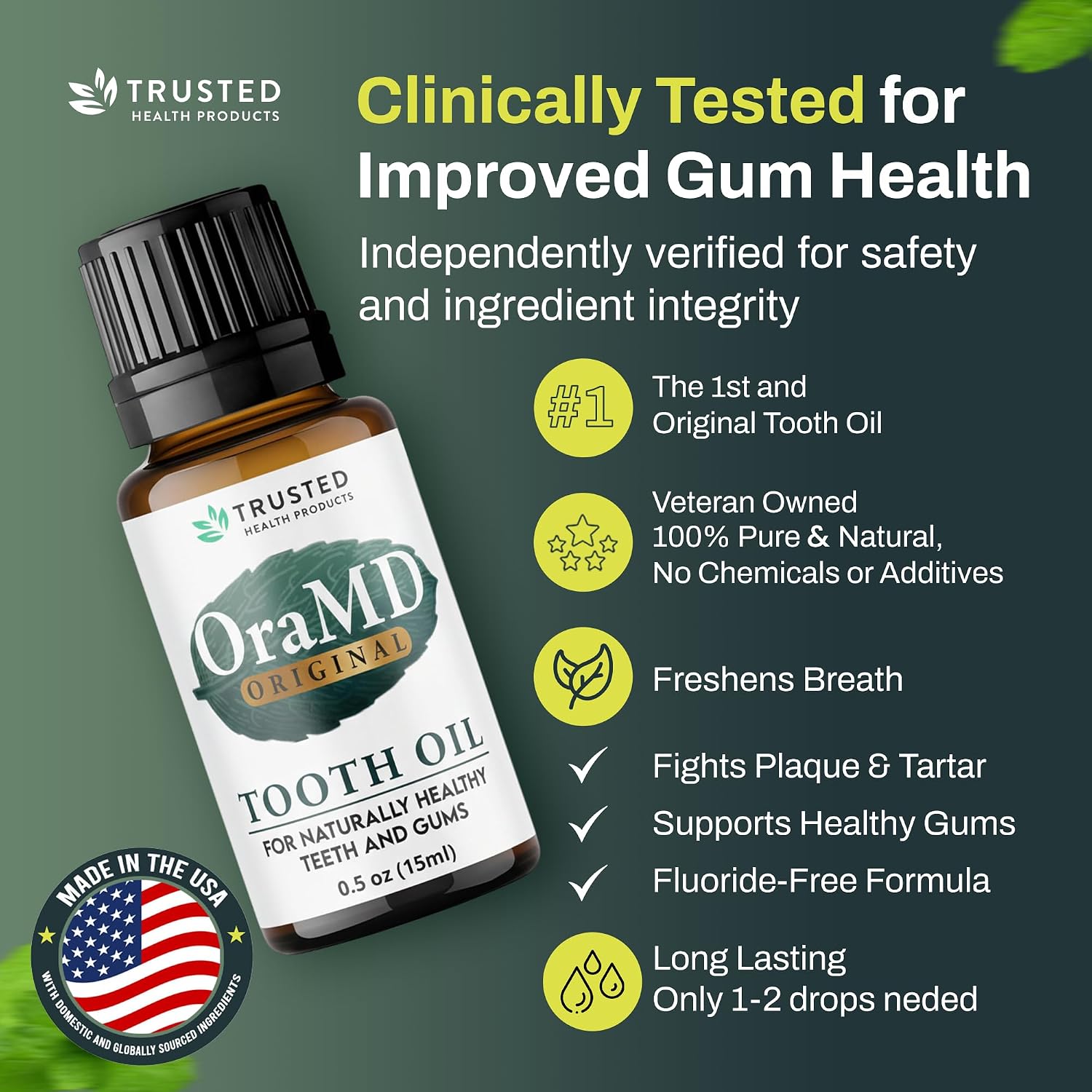 Detalle de OraMD 4-in-1 Original Strength Tooth Oil