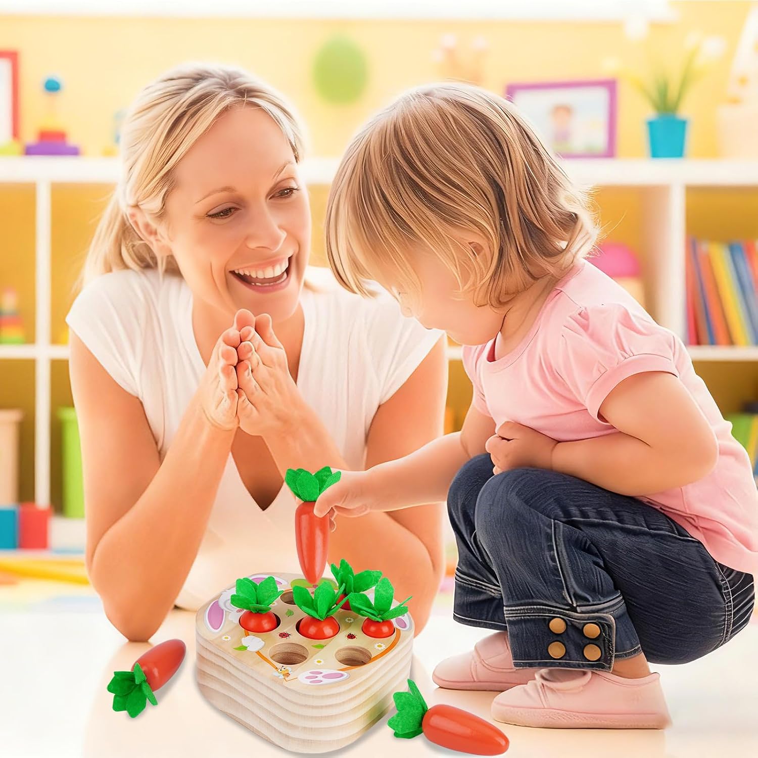 Thumbnail 5 de KMTJT Rabbit Carrot Harvest Montessori Toy