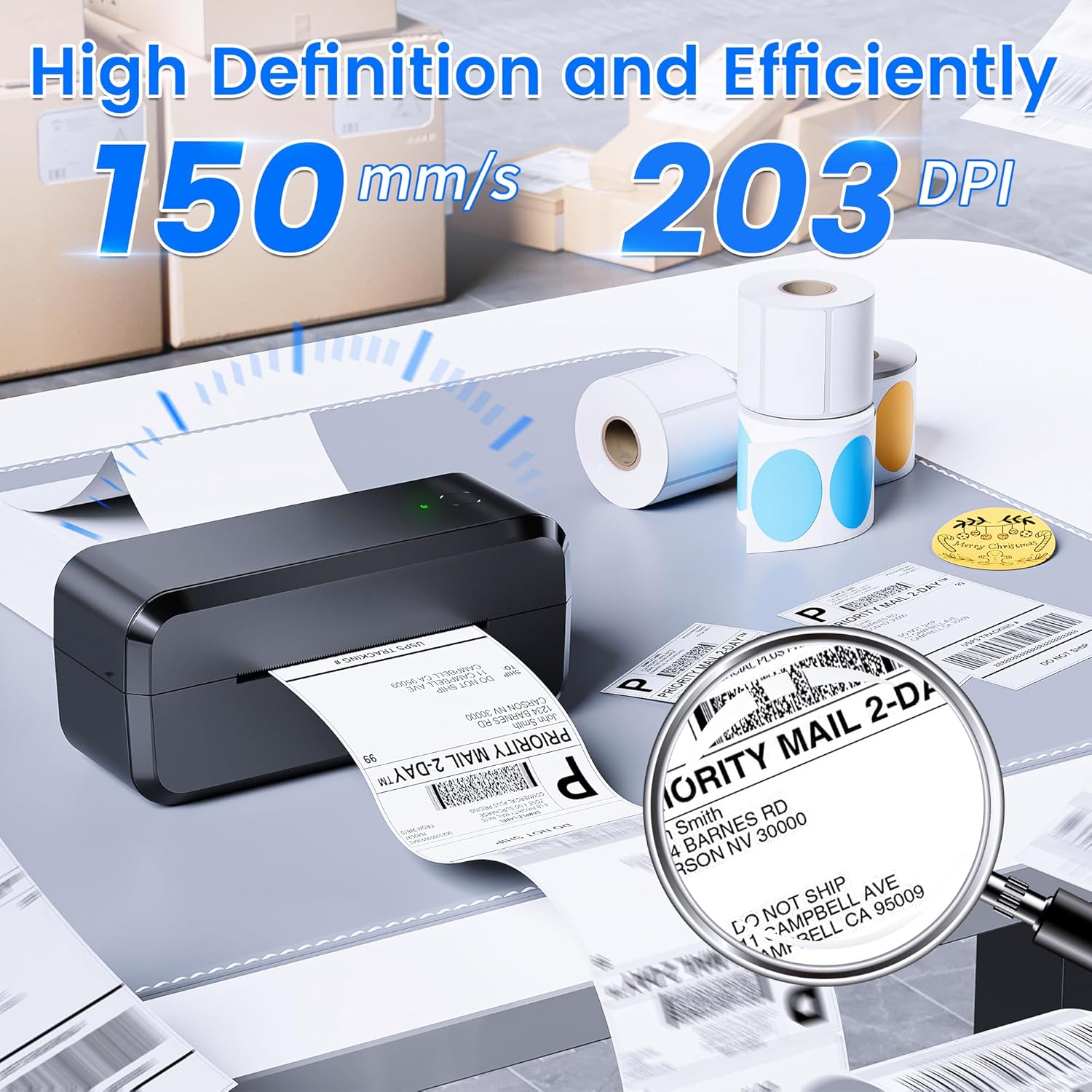 Thumbnail 2 de NelkoGlobal Bluetooth Label Printer 4x6 🖨️