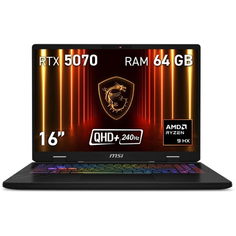 Detalle de MSI Crosshair A16 HX Ryzen 9 64GB 1TB QHD+ 240Hz