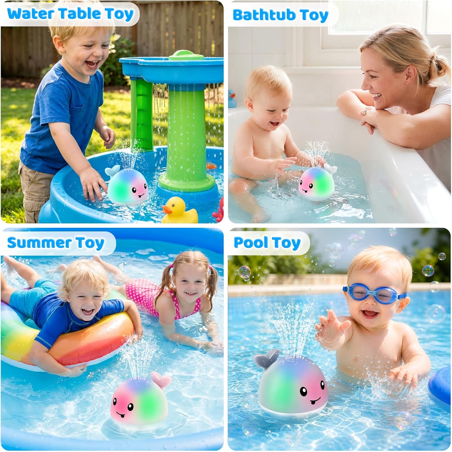 Thumbnail 6 de ANGGIKO Baby Bath Toys Light Up Whale 🐳