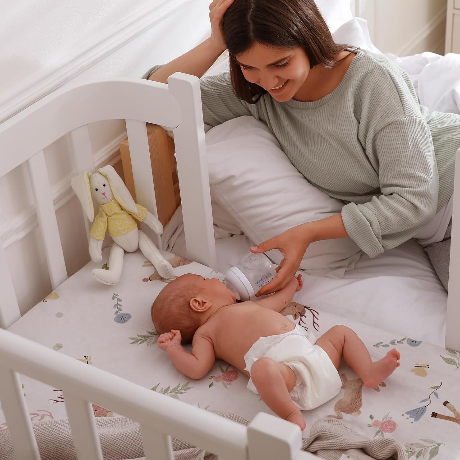 Thumbnail 6 de GLLQUEN BABY 4Pack Moses Basket Fitted Sheets 81x41x8cm