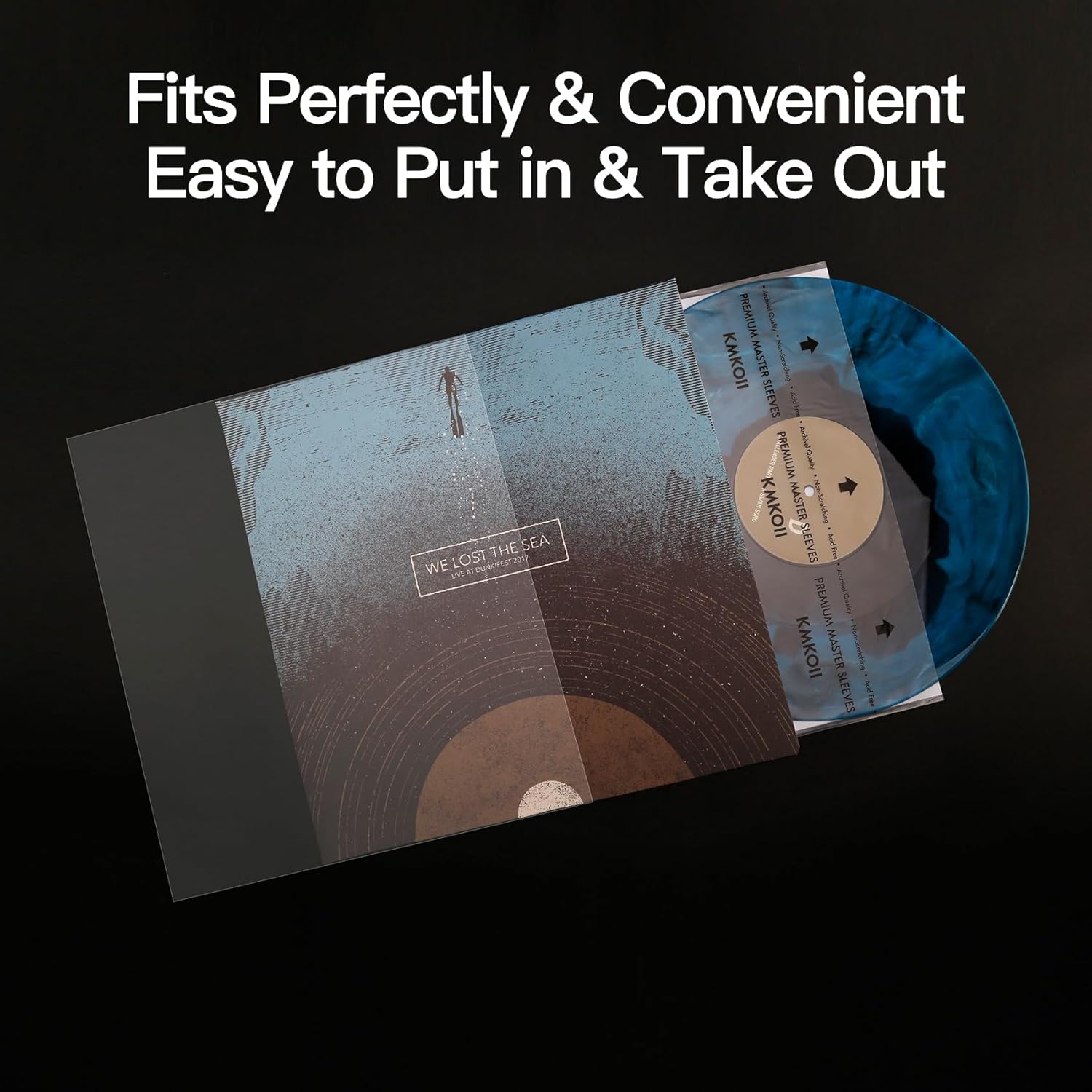 Thumbnail 5 de KMKOII 50 x 12 Zoll Vinyl-Innenhüllen Antistatisch 🎧