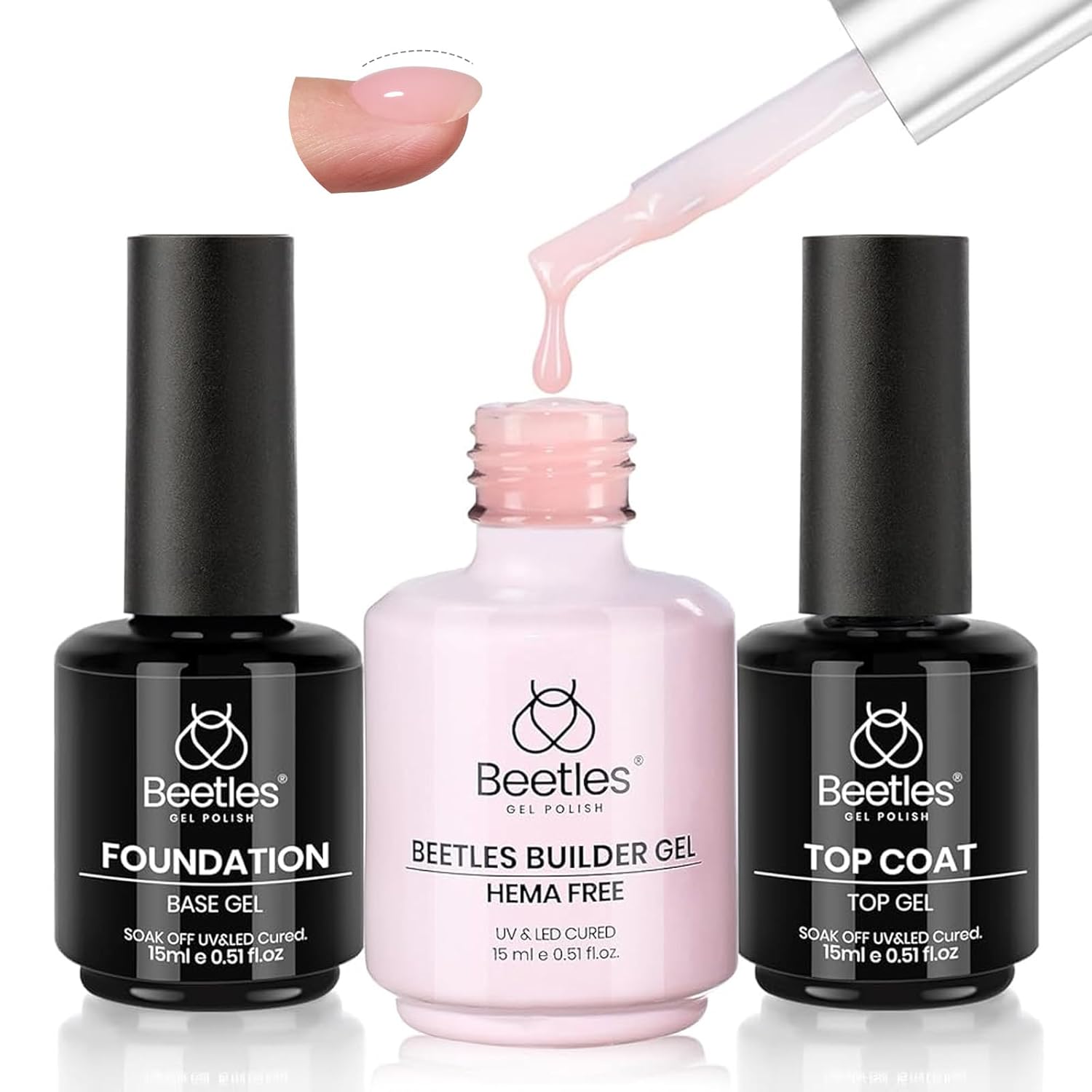 Thumbnail 6 de Beetles Matte Gel Top Coat 15 ml 💅