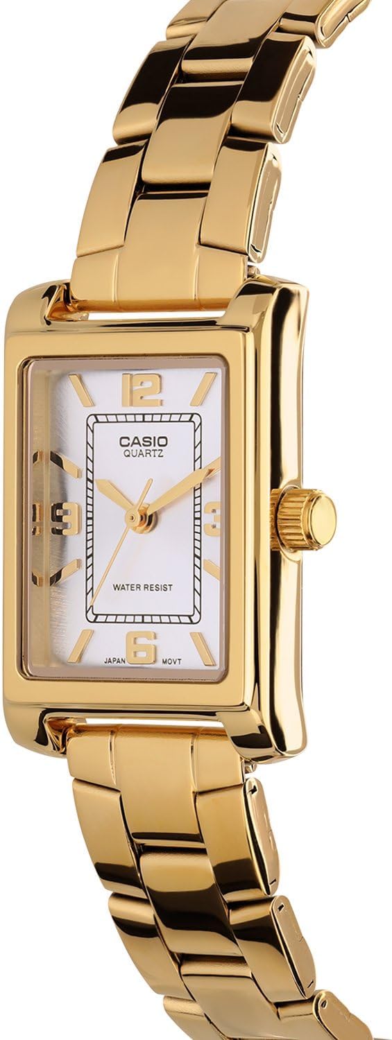 Detalle 2 de Casio LTP-1234PG-7AEG: Reloj de pulsera para mujeres, caja rectangular en oro